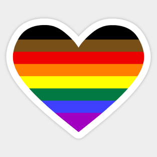 Philly Pride heart Sticker